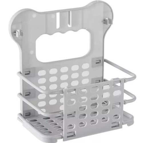 Foldable adhesive basket gray new general use
