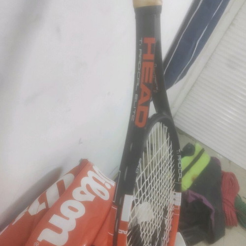 Tennis rackets used, 3 pieces with bag
