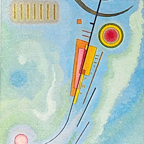 Vintage Art Print Wassily Kandinsky "Léger" 30x24 cm like new