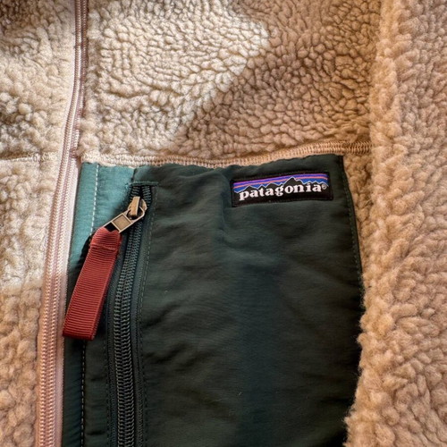 Patagonia fleece jacket used, beige, size L