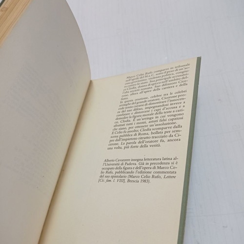 In Difesa Di Marco Celio Cicero used book 1987 edition