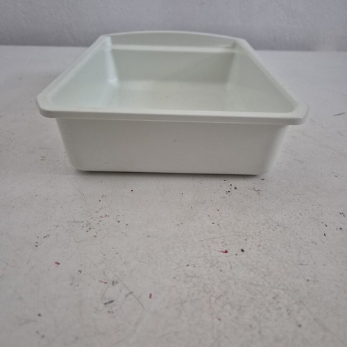Vintage plastic ice cube tray, white