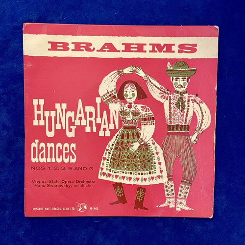 Brahms Hungarian Dances 7-inch vinyl record used, classical