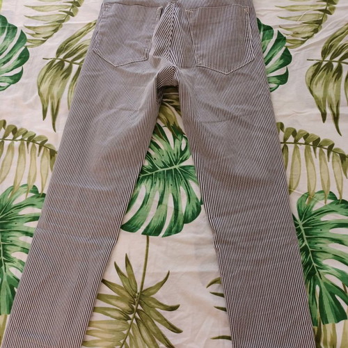 High-waisted pants used, medium, elastic with perfect fit