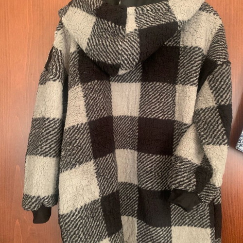 Jacket cardigan new, size L, black and gray