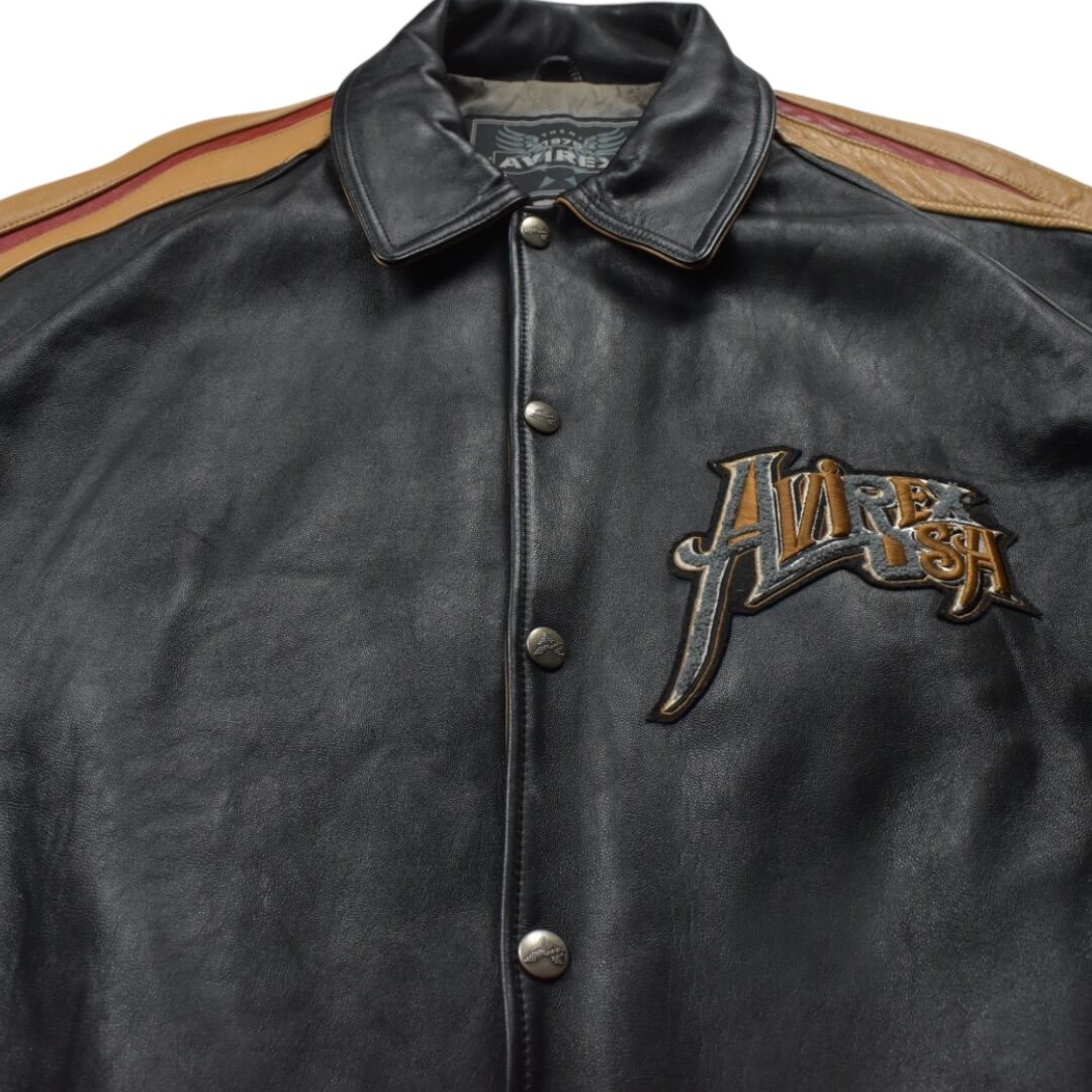 Avirex leather jacket XXL used with… - € 750,00 - Vendora.gr