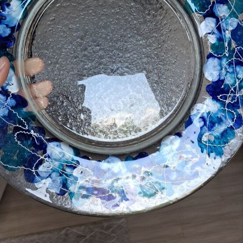 Russian crystal serving set like new
