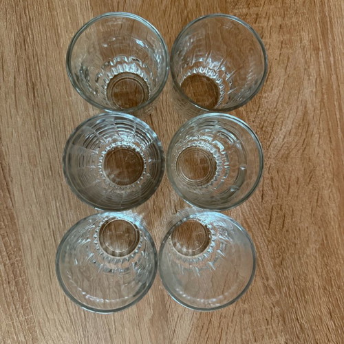 Retsina glasses used, set of 6 pieces