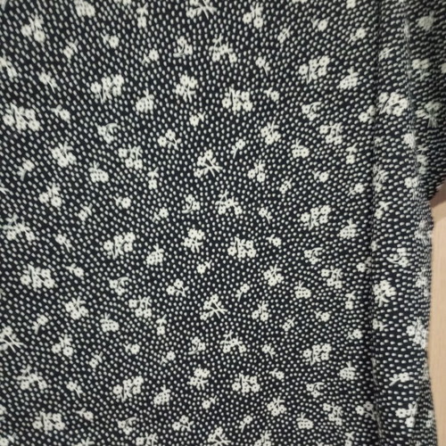 Fabric with black and white pattern, viscose, new, 205x150 cm
