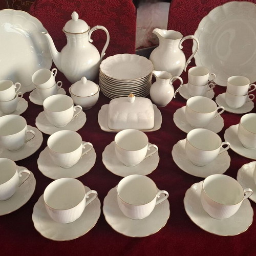 Kaiser West Germany Romantica Porcelain Tea Coffee Cake Set for 12, new