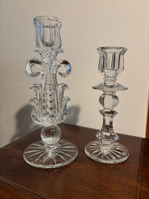 Crystal candlesticks like new