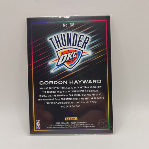 Gordon Hayward Panini Recon 2023-24 card new