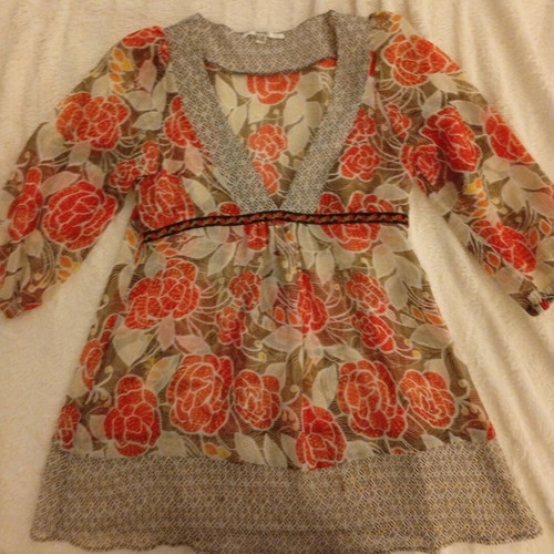 Bershka women's tunic like new, size L, multicolored