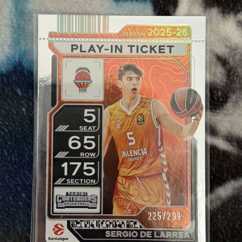 Sergio De Larrea 2025-26 Contenders EuroLeague Play-In Ticket new, limited to 299