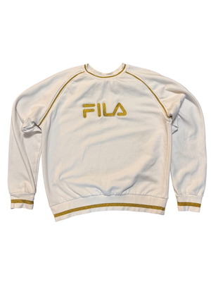 Fila Vintage 90's women's sweatshirt like new, white and gold