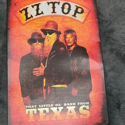 Southern Rock ZZ Top Retro Metal Sign like new