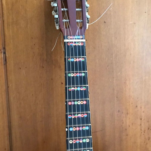 Pearl River classical guitar set used with books and accessories