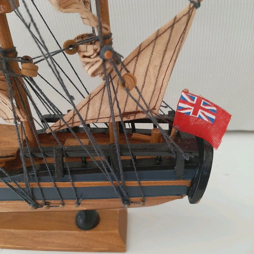 Vintage wooden ship like new with many details