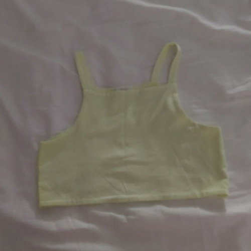 Zara yellow cropped top, size S