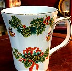  Limoges Vintage Χριστουγεννιάτικη κούπα πορσελάνης…Αμεταχείριστη στο κουτί της  (Limoges Vintage Porcelain Christmas Mug… Unused)