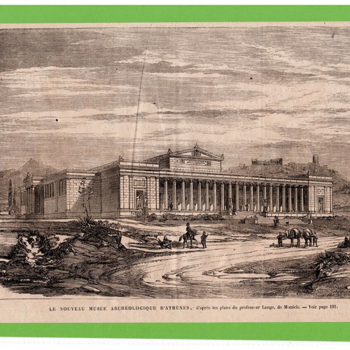 Authentic engravings used, pack of 3, 1880