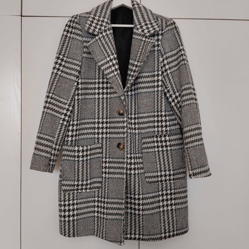 Tweed check coat jacket like new, small medium