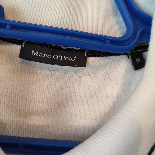 Marc O'Polo T-Shirt white new with blue details size M