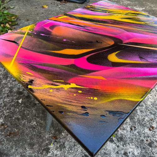 ‘EVERLASTING’ graffiti canvas made to order, abstract painting 58x78cm