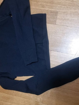 Zara crop top black long sleeve like new