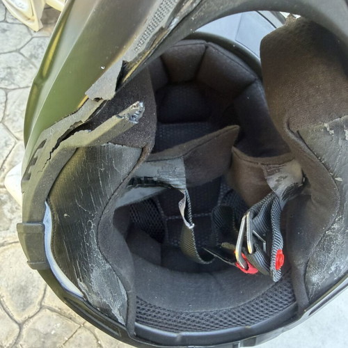 AGV Carbon AX5 helmet used, medium size