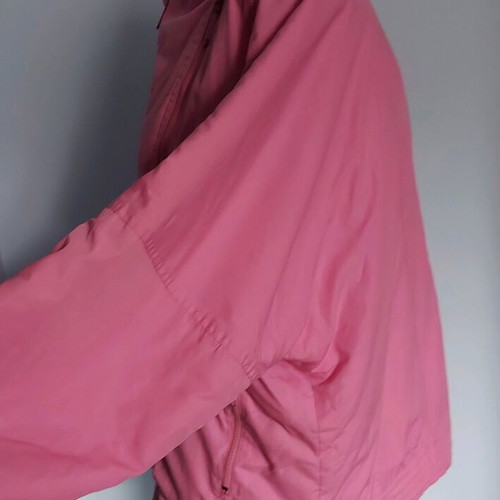 Vintage warm padded jacket with hidden hood Rodeo by C&A used, pink