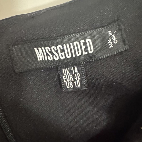 Missguided dress with beautiful neckline and shoulders, new