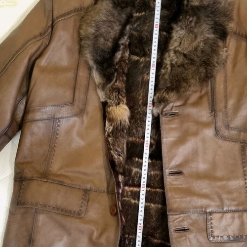 Winter lambskin fur coat size L Forebelle like new with gift cap
