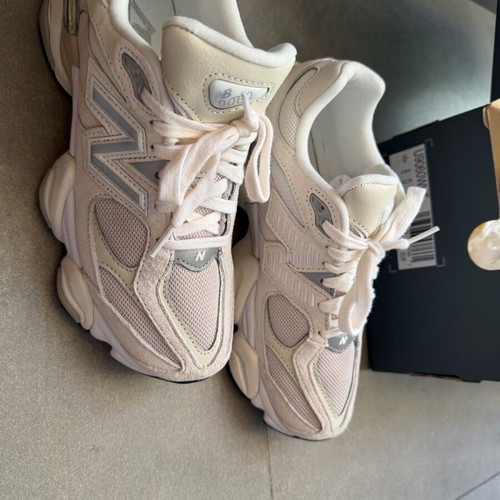 New Balance 9060 Unisex Shoes New, white and beige sneakers