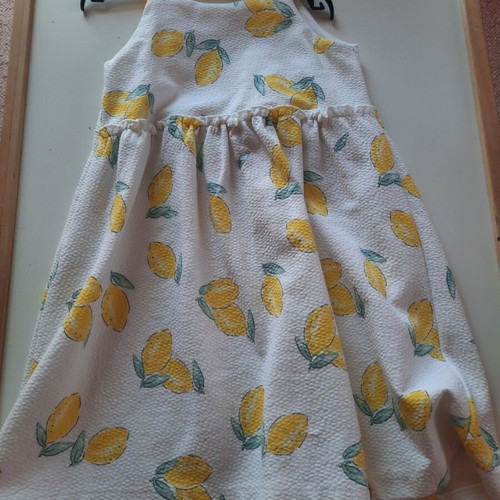 ZARA Kids dress with lemons size 4-5 years 110 cm like new