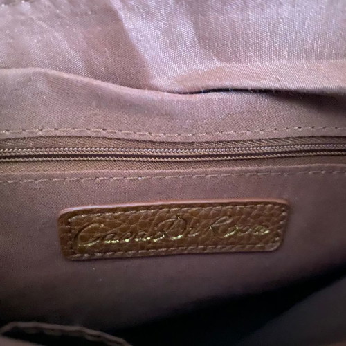 Avon shoulder bag light brown faux leather new