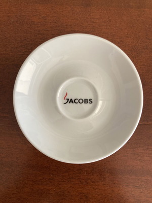 Jacobs Coffee Βίντατζ πορσελάνινη πιατέλα για εσπρέσο