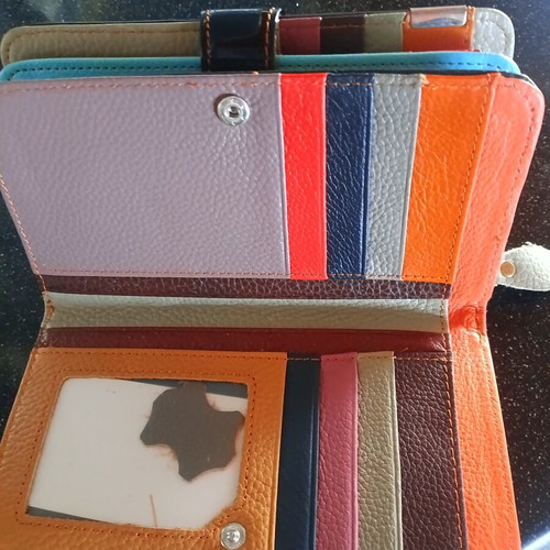 Leather large wallet