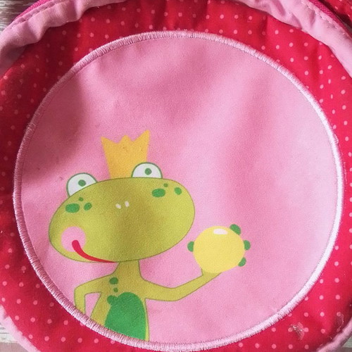 Children's hand bag frog Haba used