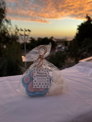 Wax melt "Paws for a moment" new, plant-based wax with musk & cotton scent