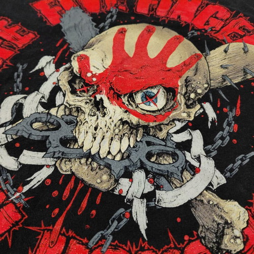 Five Finger Death Punch Album Afterlife USA Tour shirt like new, size L, black and red