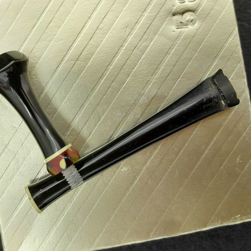 Wooden cigarette pipe with agate used