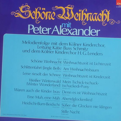 Schöne Weihnacht vinyl with Peter Alexander