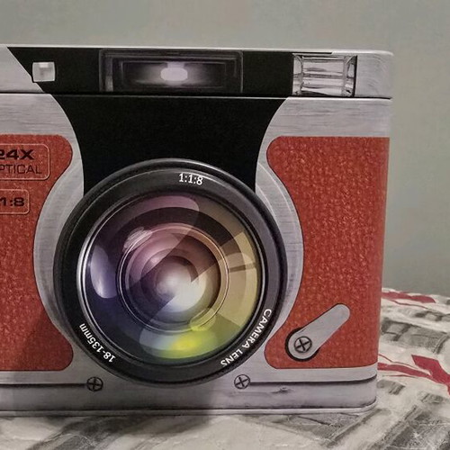 Metal box shaped like a camera new