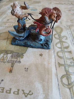 Poseidon figure used, authentic
