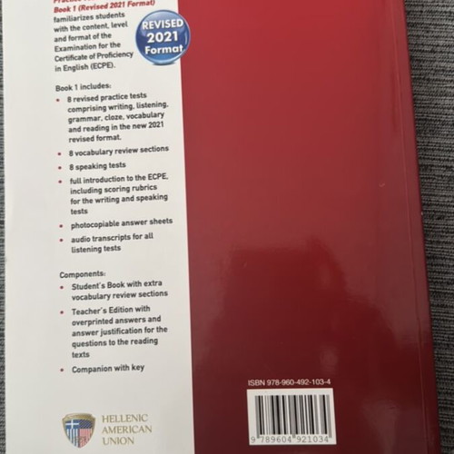 Test book ECPE C2 like new