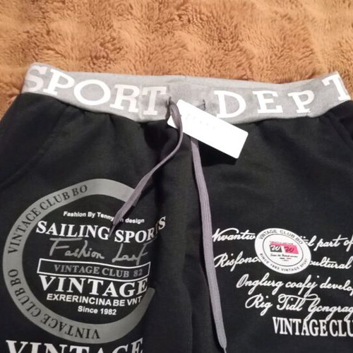 Men's sweatpants new, size L, black and white