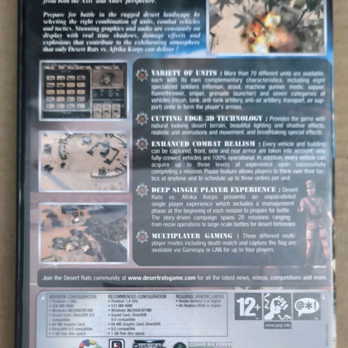 Desert Rats Vs Afrika Korps PC CD-ROM like new