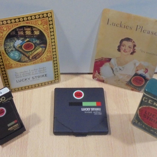 Lucky Strike collectible set of 5 items new