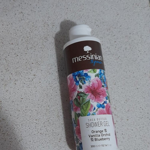 Messinian Spa Shea Butter Shower Gel New 300ml Orange Vanilla Orchid Blueberry